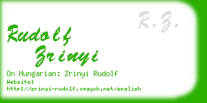 rudolf zrinyi business card